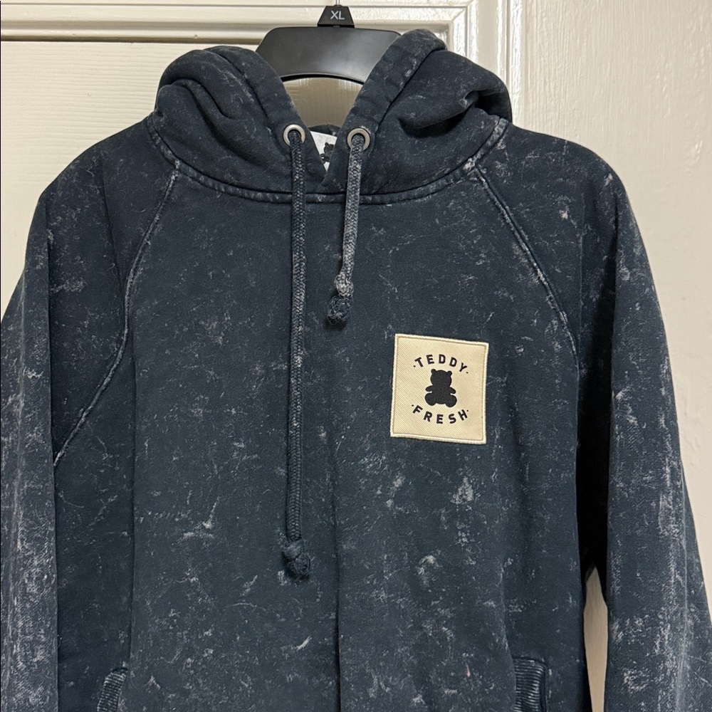 Vintage Teddy Fresh Black Acid Wash Hoodie - Picture 4 of 15